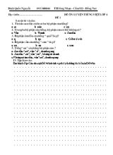 40 Đề ôn luyện tiếng Việt Lớp 4